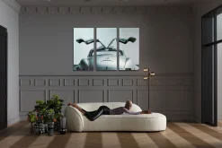Obraz Triptychon Oldtimer Back 240x160 cm