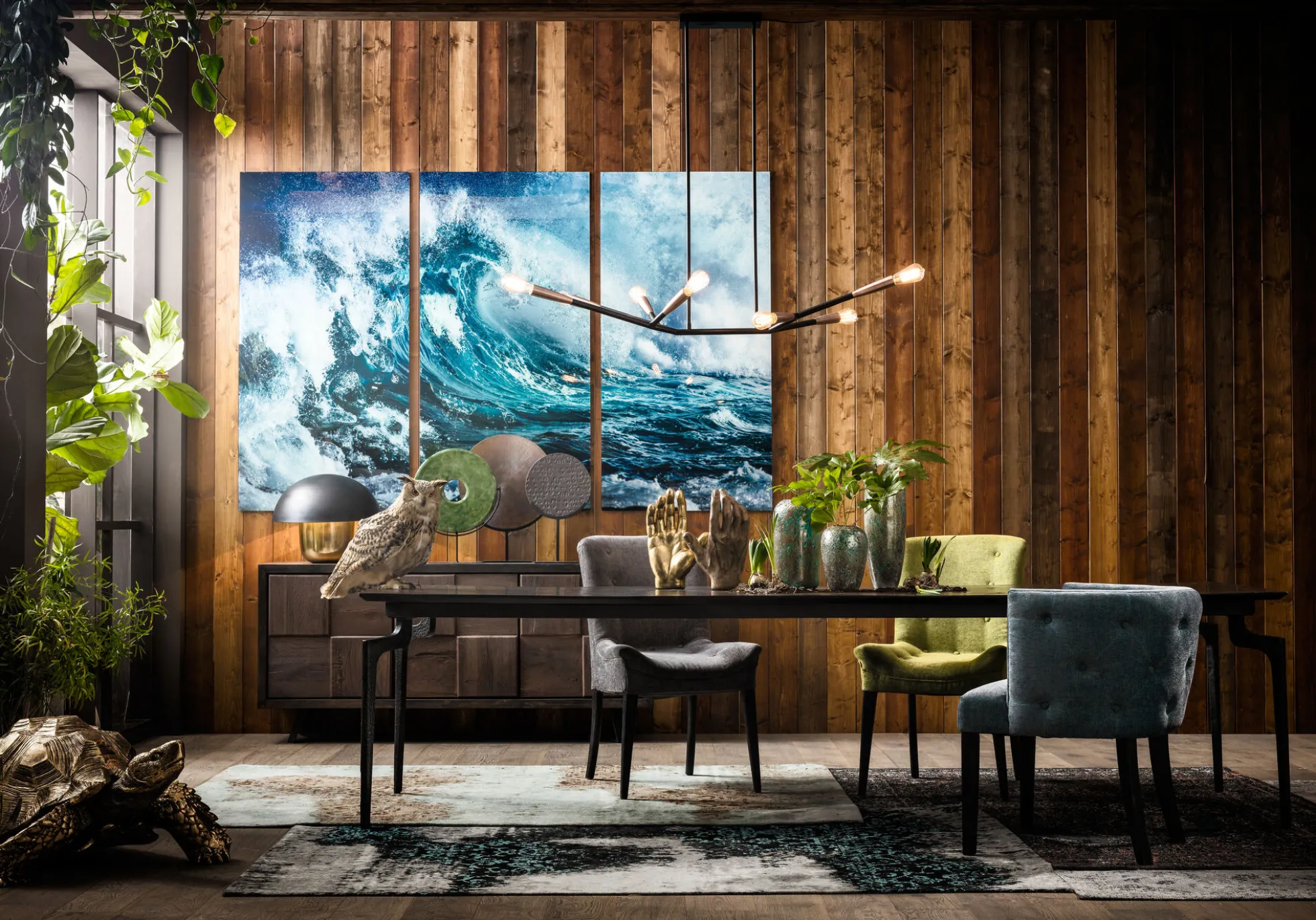 Obraz Triptychon Wave 240x160 cm