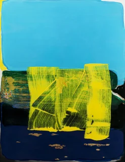 Obraz w ramie Abstract High Gloss niebieski 120x160cm