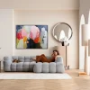 Obraz w ramie Abstract High Gloss różowy 160x120cm