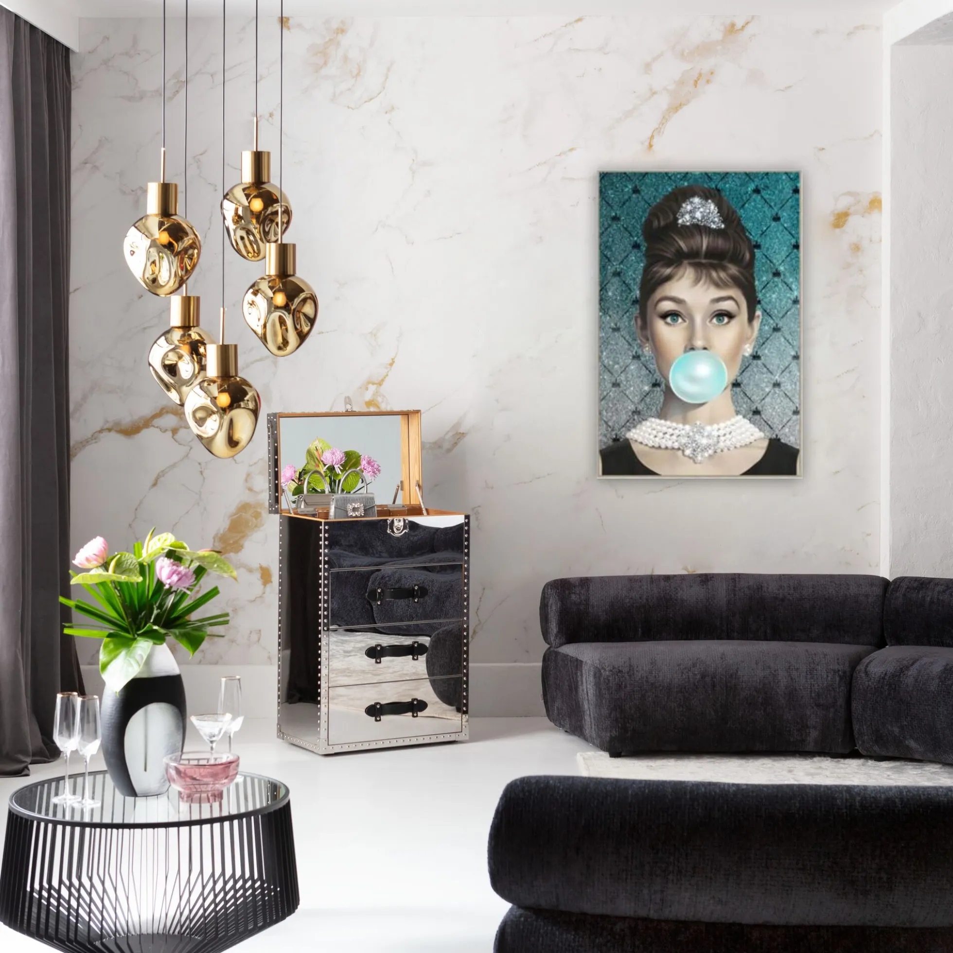 Obraz w ramie Muse Bubble Diva 80x120cm