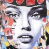 Obraz w ramie Muse Collage 80x120cm