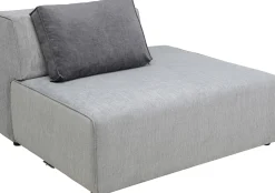 Otoman Infinity Chenille 120x100 cm szary