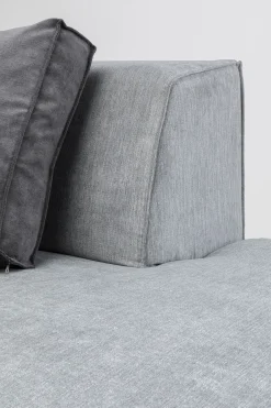 Otoman Infinity Chenille 120x100 cm szary