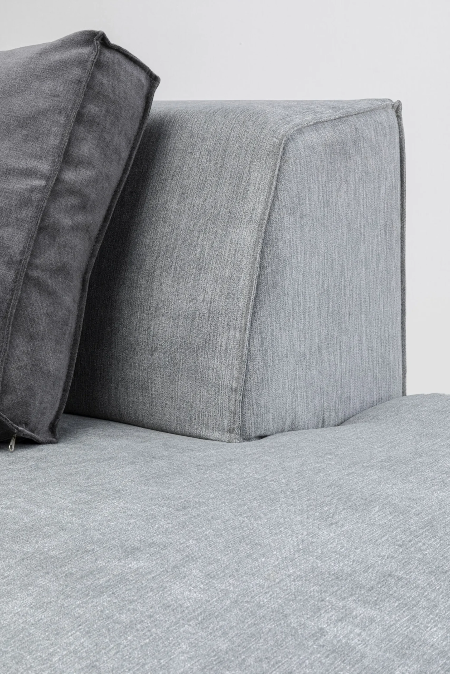Otoman Infinity Chenille 120x100 cm szary