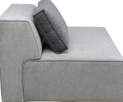 Otoman Infinity Chenille 120x100 cm szary