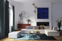 Otoman Infinity Chenille 120x100 cm szary