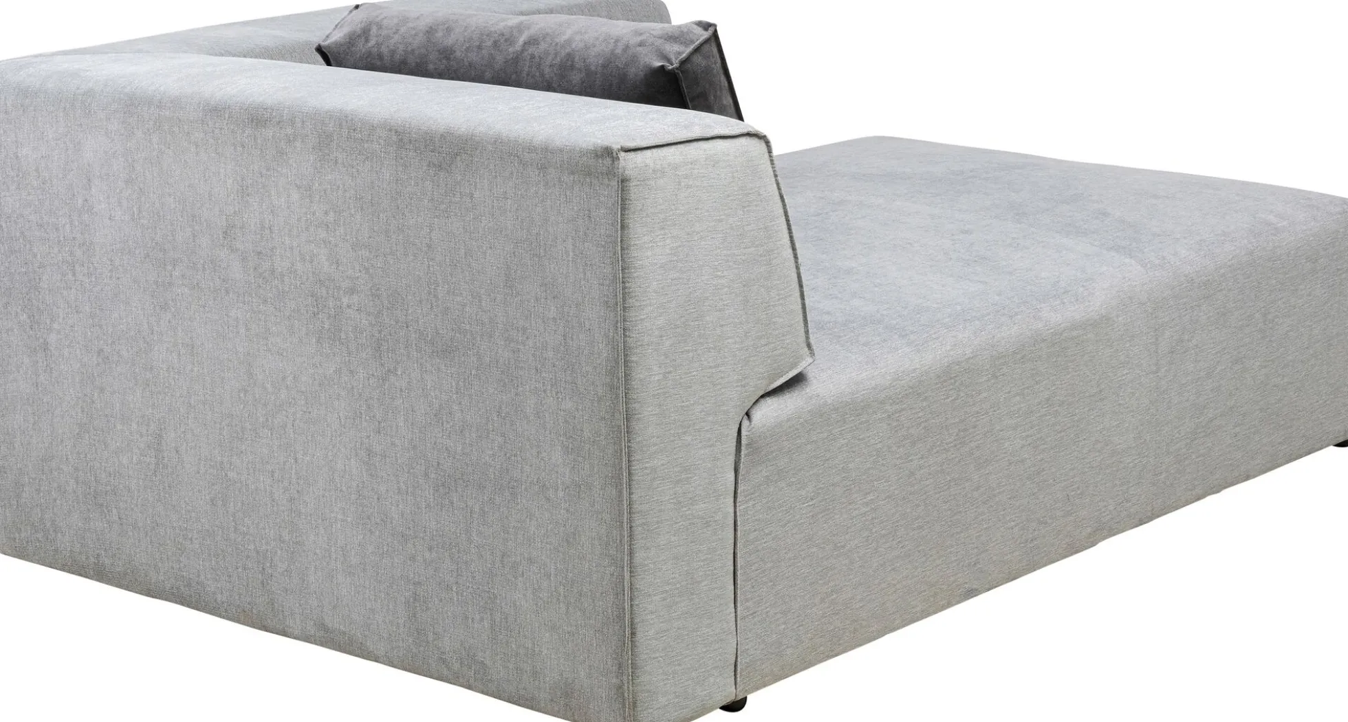 Otoman Infinity Chenille 182x117 cm szary prawy