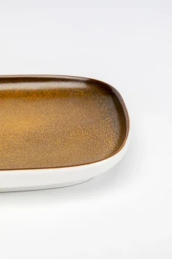 Półmisek żółty porcelana 30x26 cm