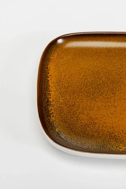 Półmisek żółty porcelana 30x26 cm