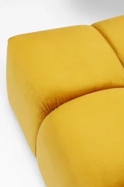 Podnóżek Belami Velvet 105x70 cm bursztynowy