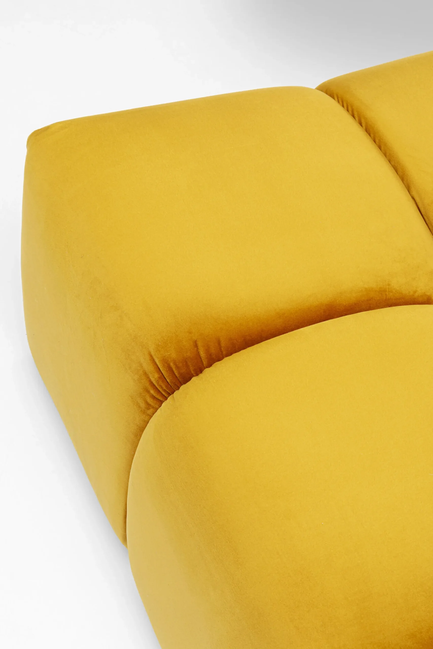 Podnóżek Belami Velvet 105x70 cm bursztynowy