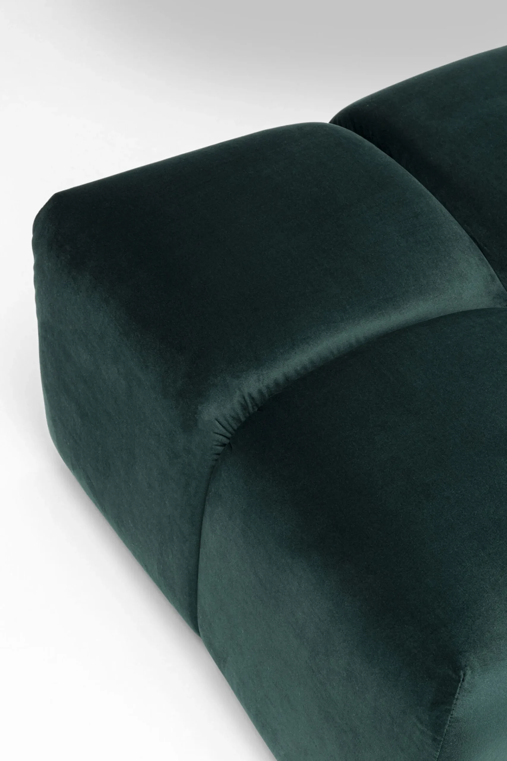 Podnóżek Belami Velvet 105x70 cm ciemnozielony