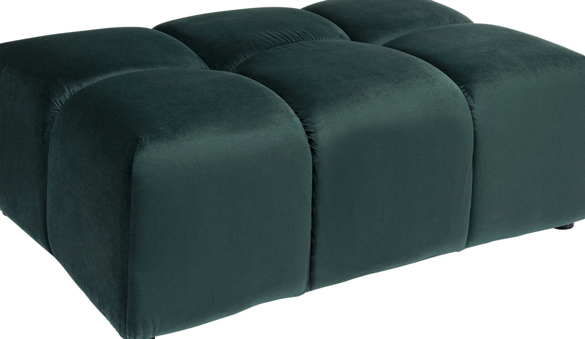 Podnóżek Belami Velvet 105x70 cm ciemnozielony
