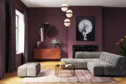 Podnóżek Belami Velvet 105x70 cm szary