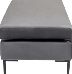 Podnóżek Gianni Velvet 130x62 cm ciemnoszary