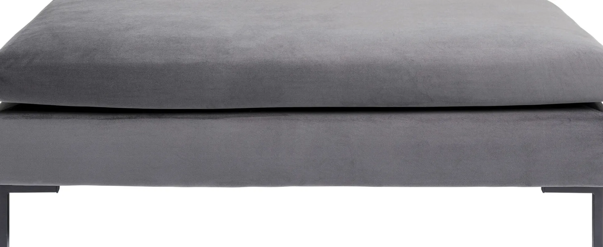 Podnóżek Gianni Velvet 130x62 cm ciemnoszary