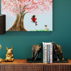 Podpórki na książki Elephants (2-set)