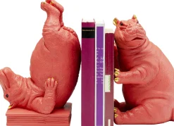 Podpórki na książki Hippo (2-set) różowe