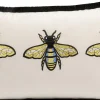Poduszka dekoracyjna Bees biała 50x30cm