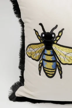 Poduszka dekoracyjna Bees biała 50x30cm