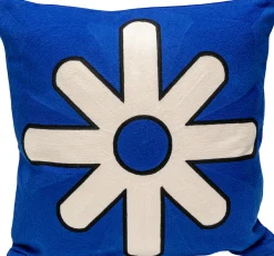 Poduszka dekoracyjna Icon Star niebieska Ø50cm