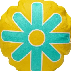 Poduszka dekoracyjna Icon Sun turkusowa Ø50cm