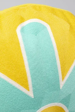 Poduszka dekoracyjna Icon Sun turkusowa Ø50cm