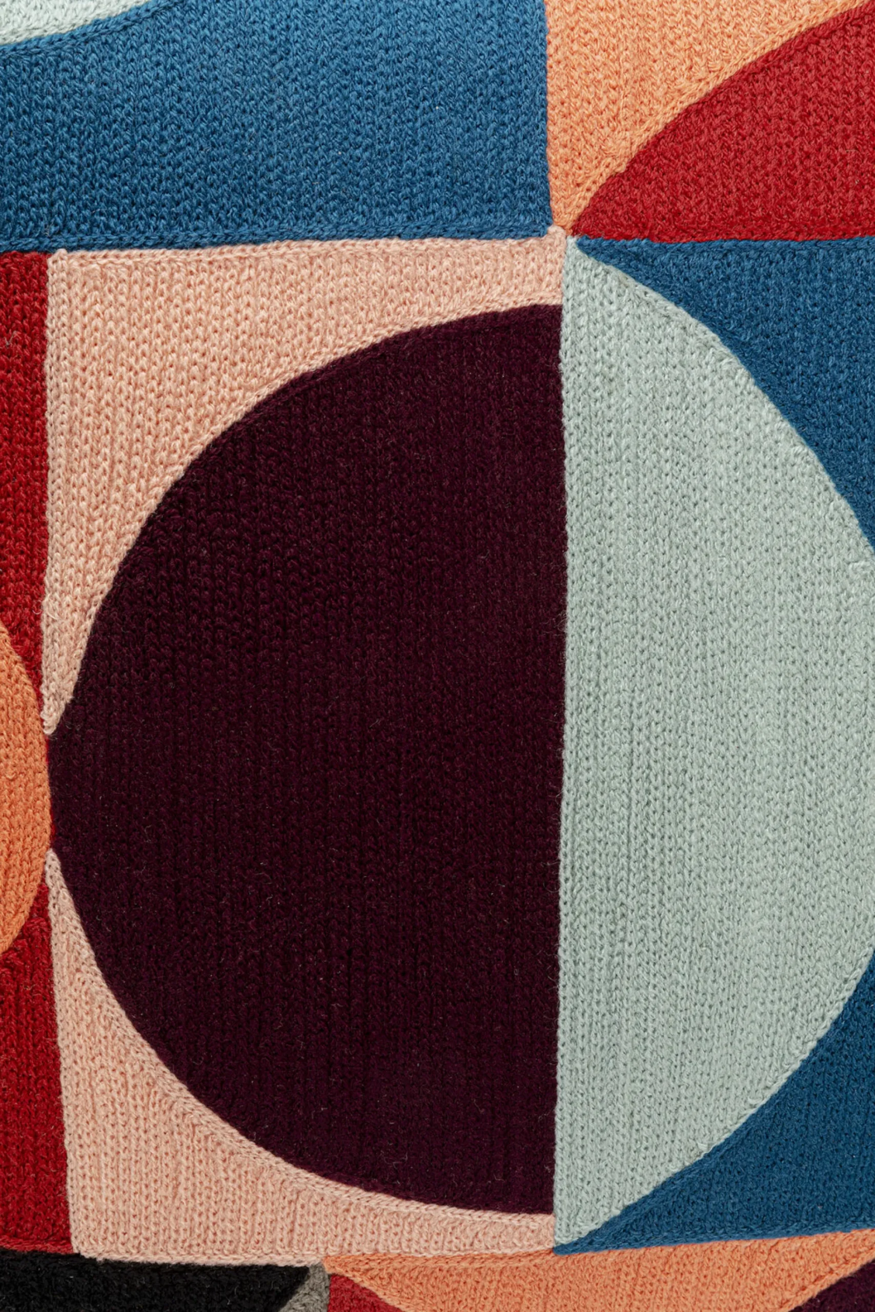 Poduszka dekoracyjna kolorowe wzory geometryczne 45x45 cm