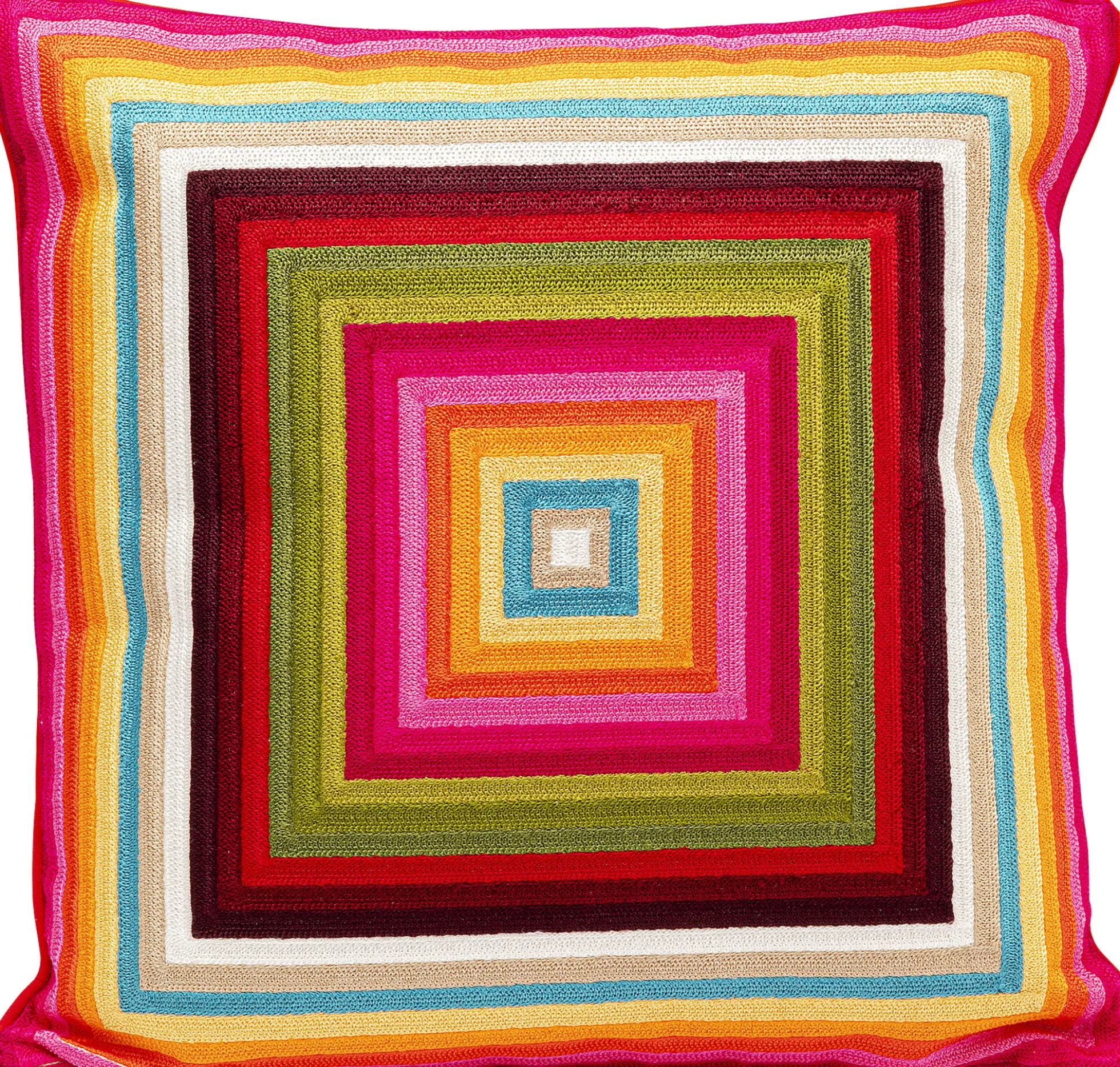 Poduszka dekoracyjna kolorowe kwadraty 50x50 cm