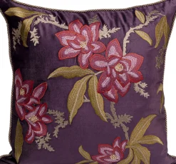 Poduszka dekoracyjna Lovely Flowers Fioletowa 50x50cm