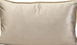 Poduszka dekoracyjna nowoczesna z motywem ważki brązowa 50x30 cm