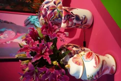 Pojemnik dekoracyjny Lillies Różowy Ø26cm