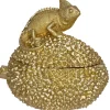 Pudełko dekoracyjne Lizard złote 20cm