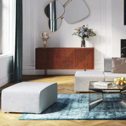 Pufa Infinity 100x68 cm szara