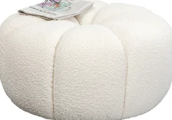 Pufa Peppo Ø76x39 cm biała