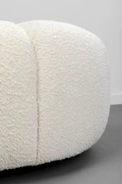 Pufa Peppo Ø76x39 cm biała