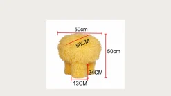 Pufa Plushy żółta
