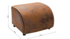 Pufa Ritmo 52x60 cm brązowa