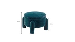 Pufa Storage Blue Ø54cm