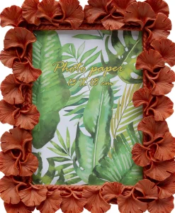 Ramka na zdjęcia Ginkgo Leaf pomarańczowa 20x24cm