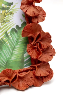Ramka na zdjęcia Ginkgo Leaf pomarańczowa 17x20cm