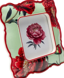 Ramka na zdjęcia Peonies Green 10x10cm