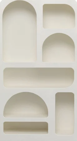 Regał do salonu biały skandynawski MDF 95x180 cm
