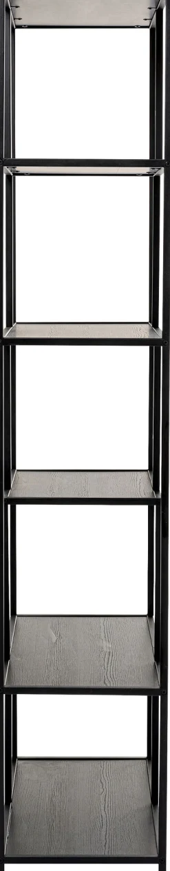 Regał Loftie 77x185 cm czarny