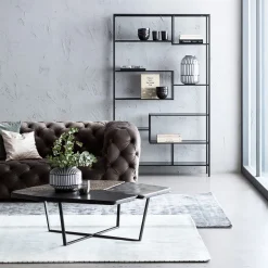 Regał Loft 115x195 cm czarny