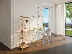 Regał Loft 60x195 cm złoty