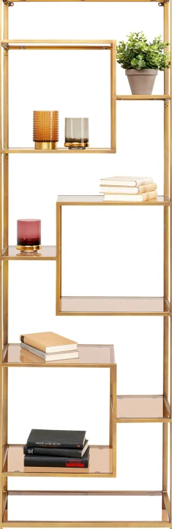 Regał Loft 60x195 cm złoty