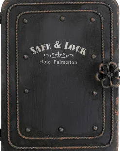Regał na klucze Key Box 24x31 cm czarno-brązowy