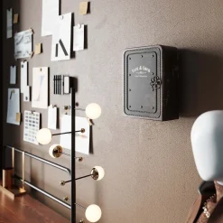 Regał na klucze Key Box 24x31 cm czarno-brązowy